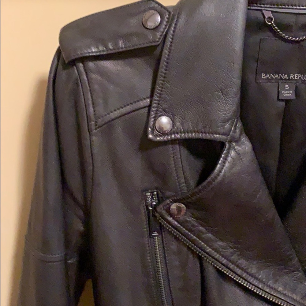Banana Republic Leather Jacket - Picture 3 of 7